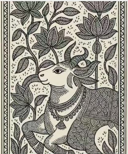 Madhubani painting of Mithila