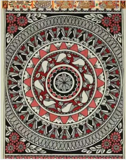 Madhubani painting of Mithila