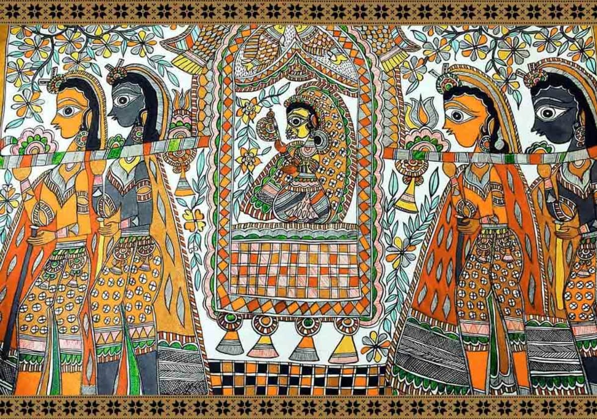 Madhubani painting of Mithila